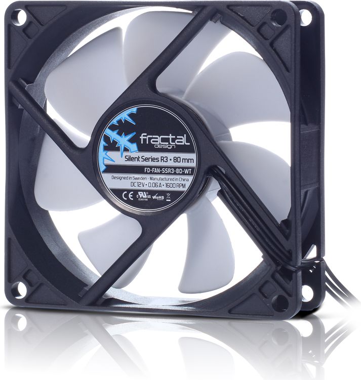 Wentylator Fractal Design Silent Series R3 80mm (FD-FAN-SSR3-80-WT)