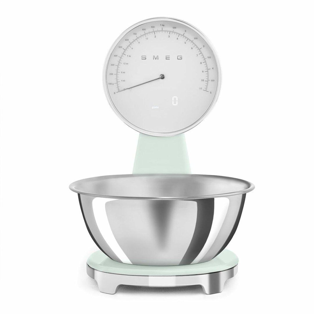Waga kuchenna Smeg Kuchennej wagi Smeg KSF01PGWW Kolor Zielony 5 kg