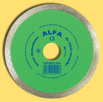 Tarcza diamentowa do glazury 125x22,2mm ALFA 14020