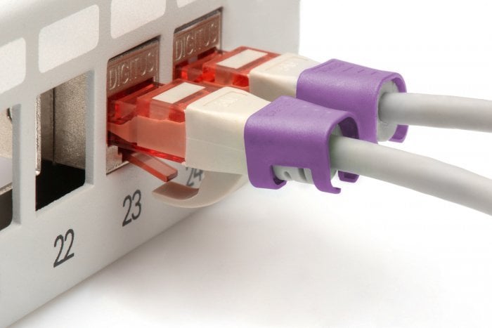 Digitus Farbclips für Patchkabel 100 Stk. Violett