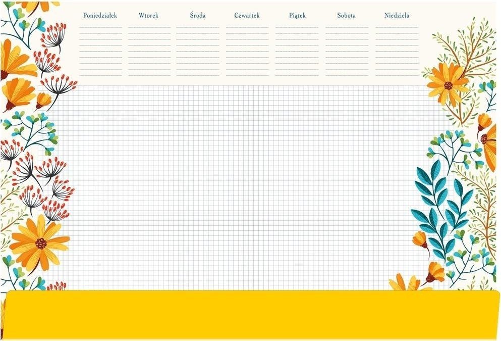 Tetis Podkład na biurko notes B3 - kwiaty