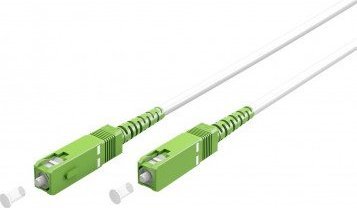 Goobay Kabel światłowodowy (FTTH), Singlemode (OS2) White, biały (Simplex), 20 m - Długość kabla 20 m