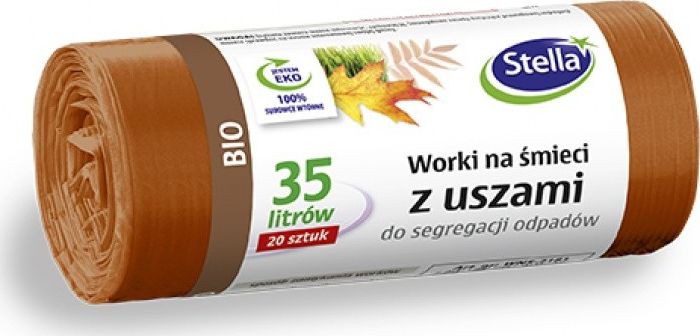 Stella Worki z uszami STELLA, 35 l, 20 szt., brązowe, brązowy