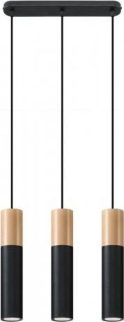 Lampa wisząca Sollux Lampa wisząca PABLO 3L czarna