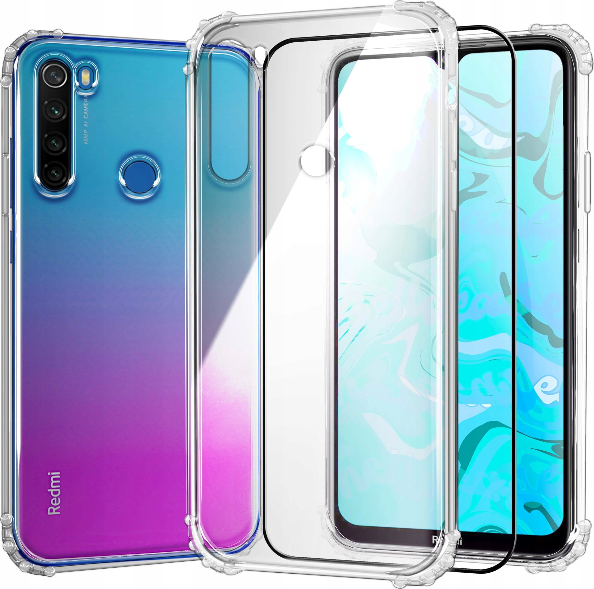 Hello Case ETUI PANCERNE DO XIAOMI REDMI NOTE 8T | SILIKON GUMOWE ANTI SHOCK SZKŁO