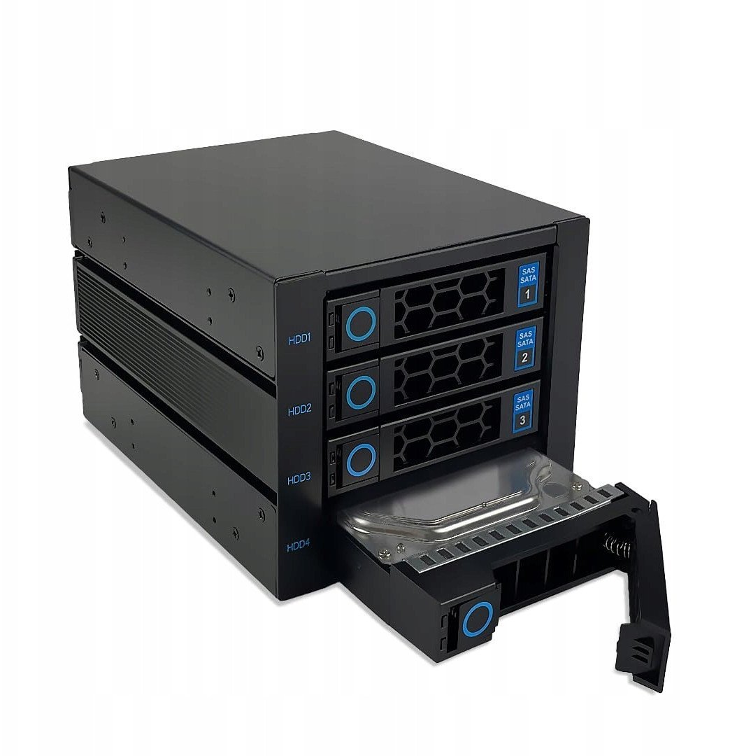 FANTEC WR-C3141-12G SAS/SATA (12G/6G) Backplane für 4x 3,5"/2,5" HDD/SSD