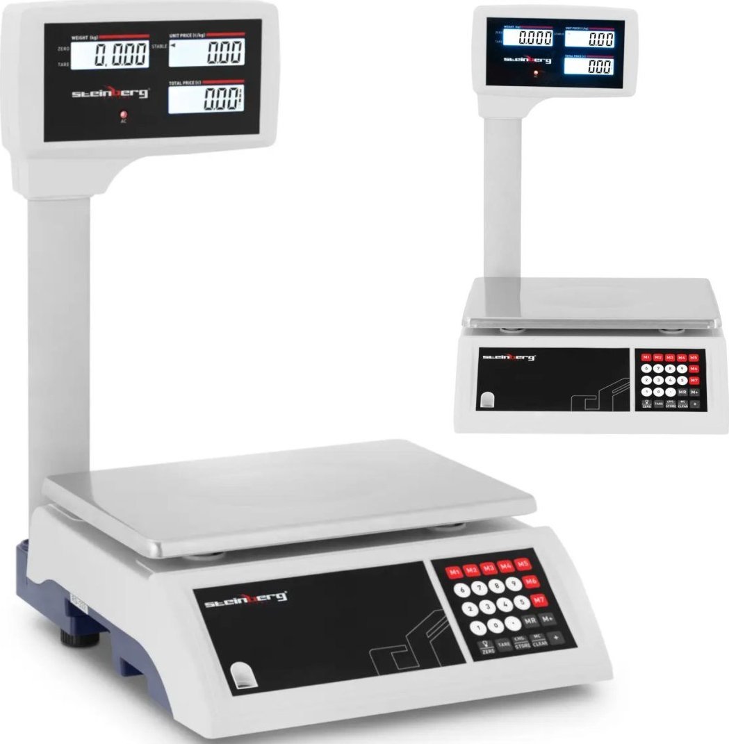 Steinberg Waga kontrolna stołowa sklepowa magazynowa LCD 30kg / 5g