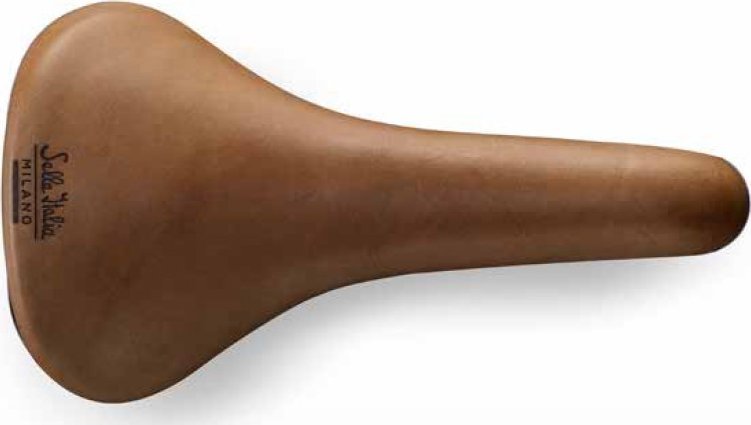 Selle Italia Siodło SELLA ITALIA TURBO RACER Fec Alloy 7 skórzane jasne brązowe 370g