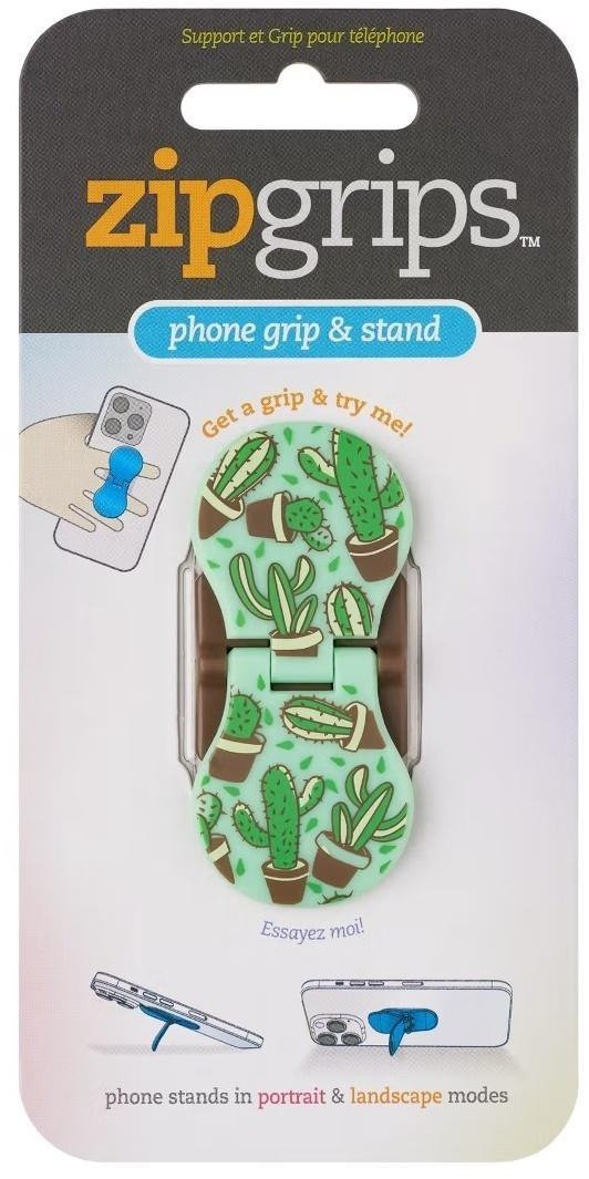 ZipGrip uchwyt na palce do telefonu Kaktus