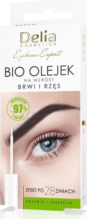 Delia Cosmetics Eyebrow Expert Bio* Olejek na wzrost brwi i rzęs 1szt