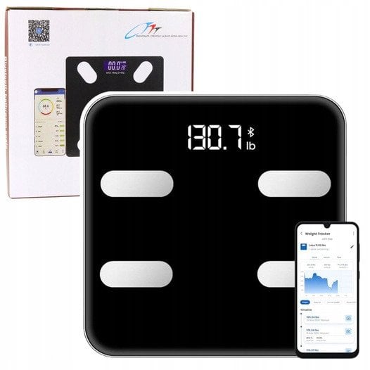 Waga łazienkowa Lean Waga Elektroniczna Łazienkowa Funkcja Smart Bluetooth BMI BMR Aplikacja
