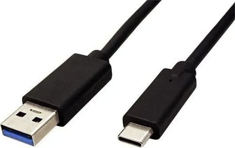 Kabel USB Roline USB-A - USB-C 1 m Czarny (11.44.9011)