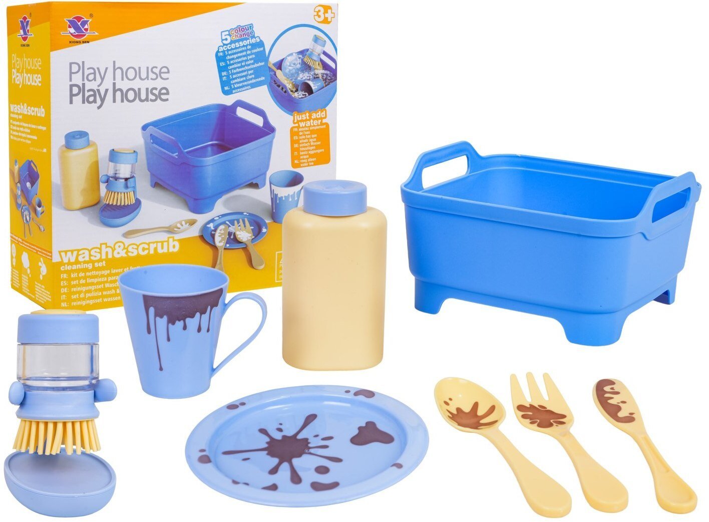 Zestaw Sprzątający + Akcesoria Niebieski