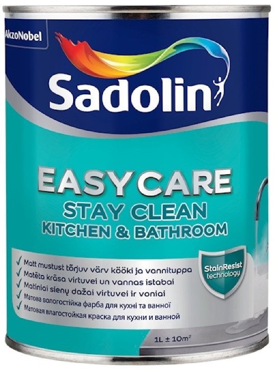 PAINT EASYCARE KITCHEN BATHROOM BW 1L