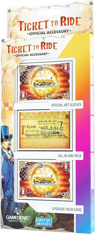 Gamegenic Gamegenic: Ticket to Ride - USA Art Sleeves (46 x 70 mm)