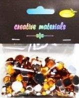 Lovrin Elementy kryształkowe złoto-brązowe 4-12mm 25g