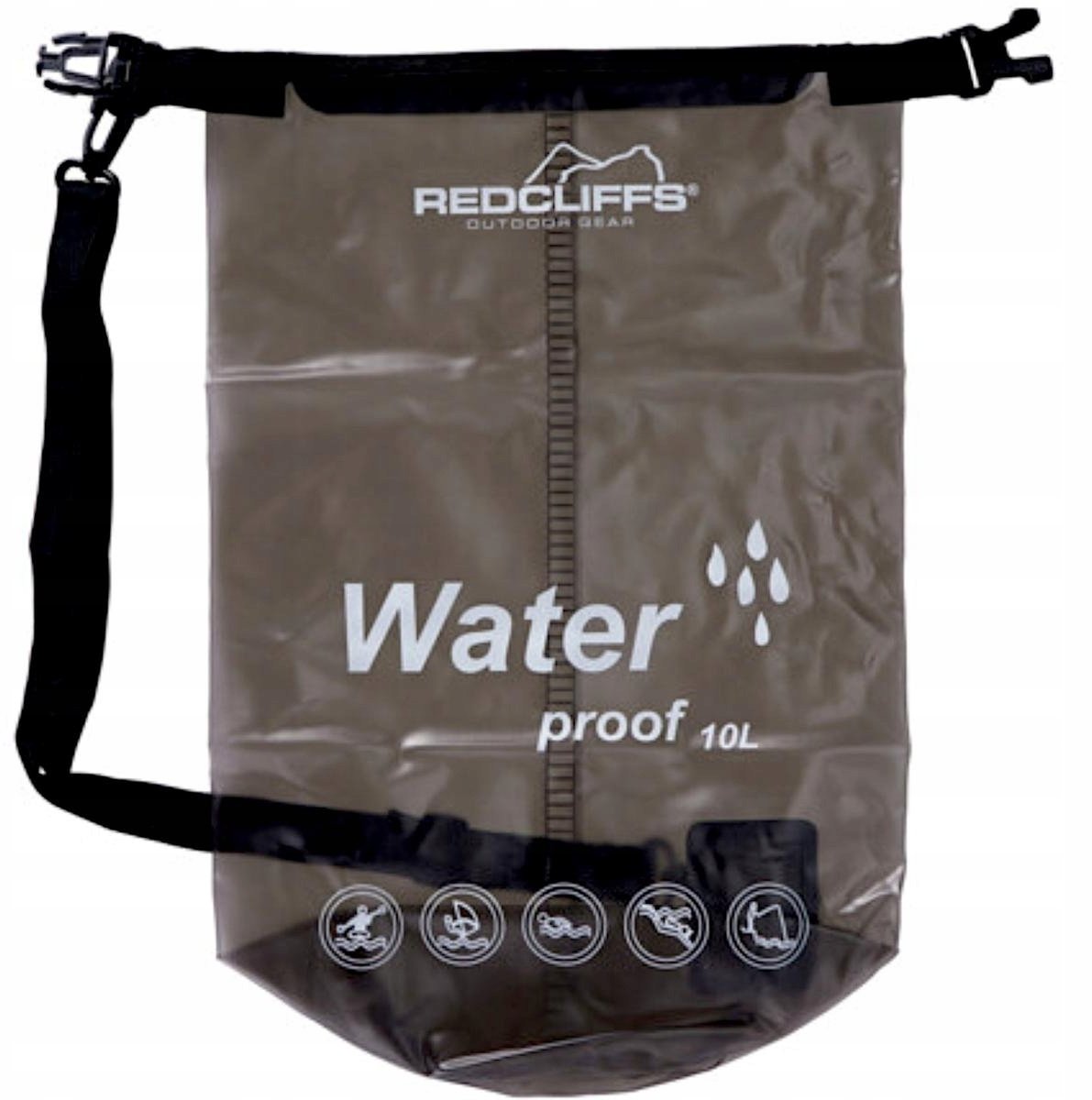Redcliffs WOREK TURYSTYCZNY WODOSZCZELNY 10L CZARNY REDCLIFFS