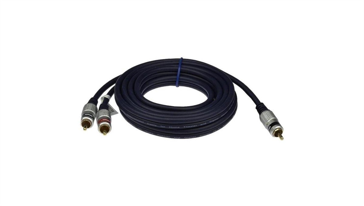 VITALCO RKD180 Kabel Audio do Subwoofera 1x RCA Cinch (wtyk) / 2x RCA Cinch (wtyk) 5m