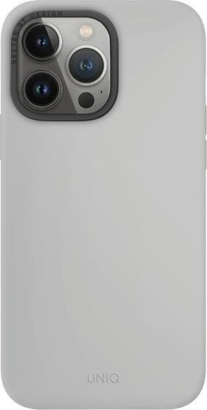 Фото - Чохол Uniq etui Lino Hue iPhone 15 Pro Max 6.7" Magclick Charging jasnoszary/chalk grey 