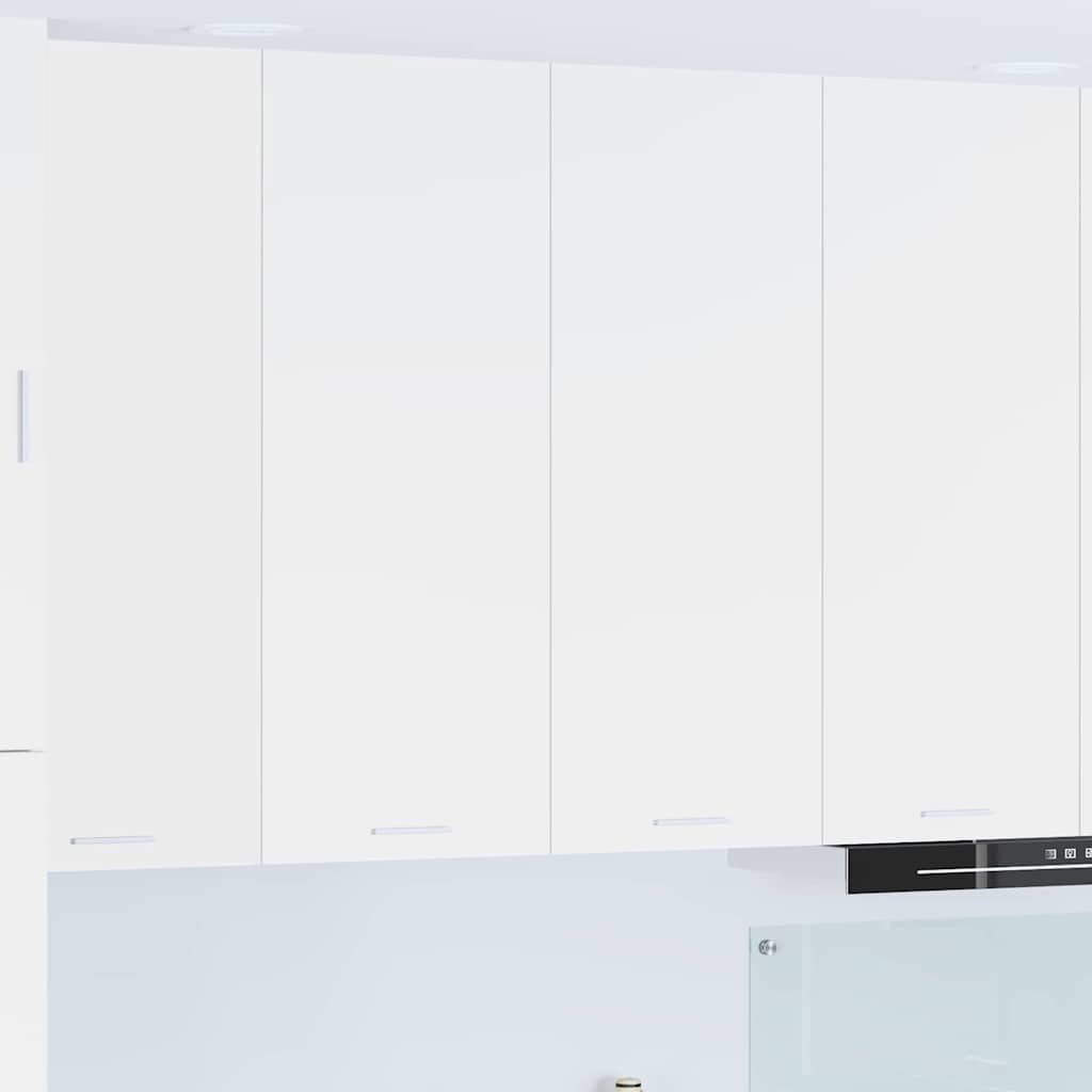 vidaXL Szafka wisząca z półką z drzwiami Riga Biały 80 x 31 x 100 cm
