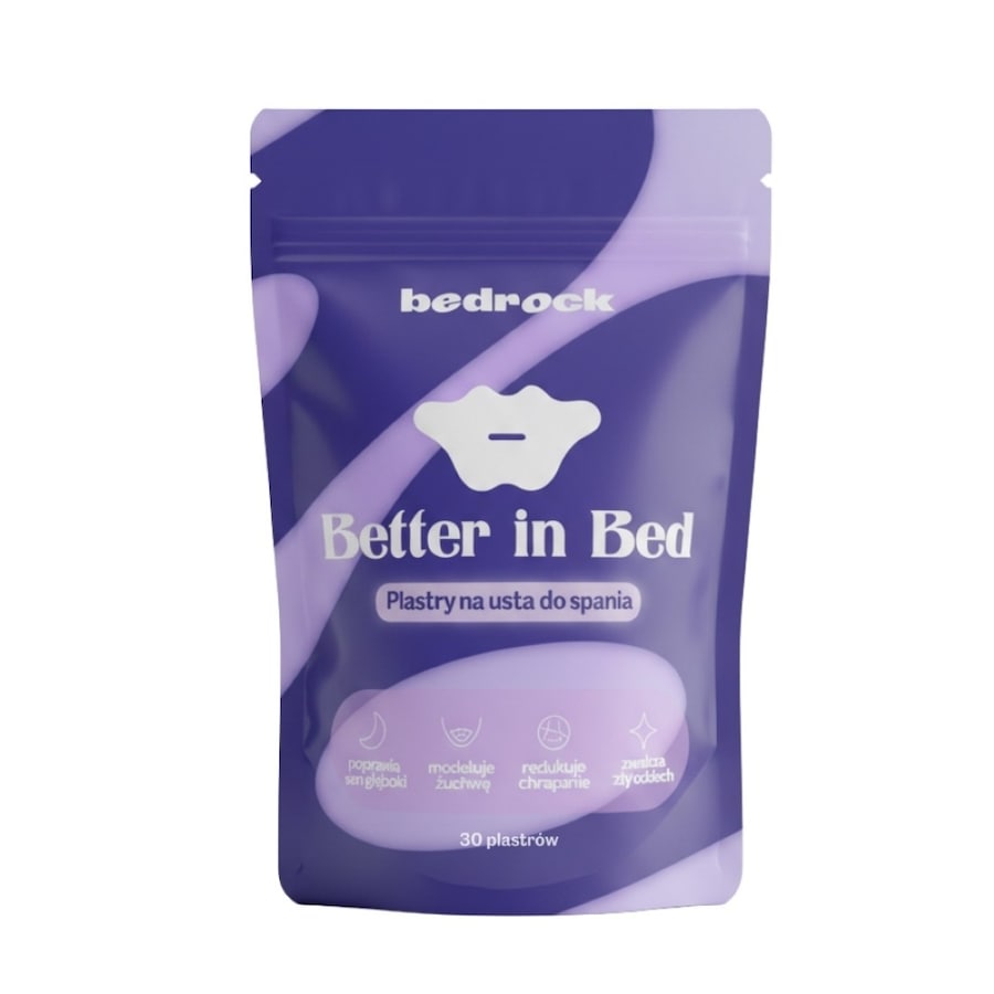 BEDROCK BETTER IN BED – jedwabne plastry do spania Akcesoria do spania 30 ct