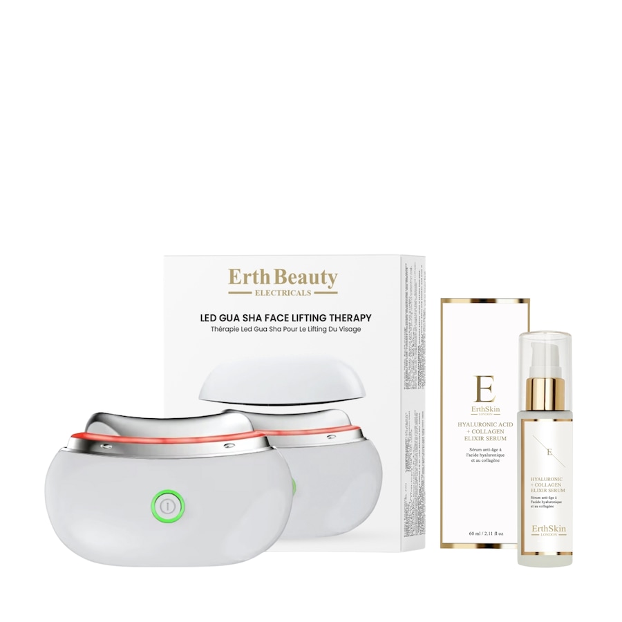 ErthSkin London LED Gua Sha Duo Hyaluron Kolagen Urządzenia do masażu twarzy 1 ct