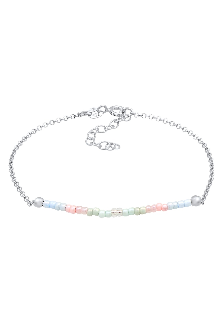 Elli Koraliki damskie pastelowe w srebrze 925 Sterling Silver Bransoletki 1 ct Damski