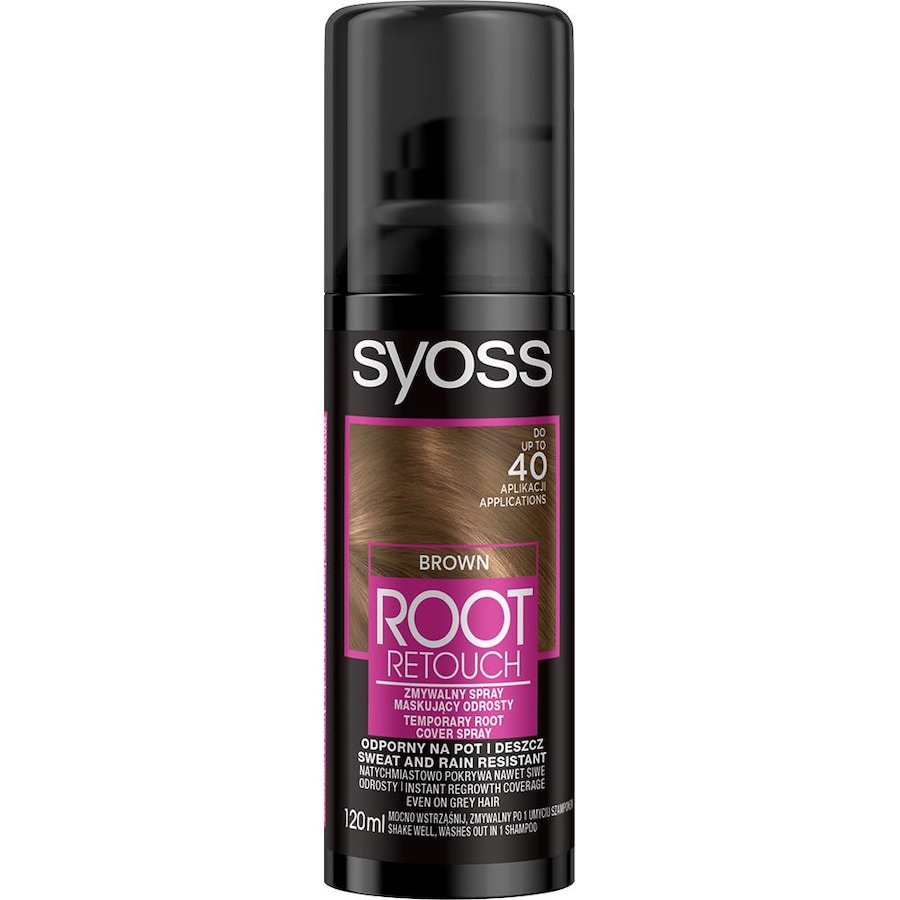 syoss Root Retoucher Spray maskujący odrosty Farby do włosów Brązowy