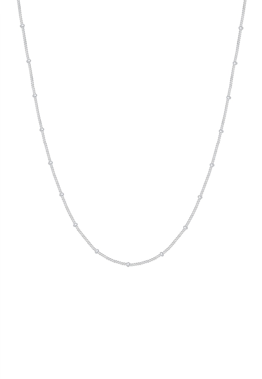 Elli Damski łańcuszek kulka Basic Classic delikatne srebro 925 Sterling Silver 80988 Naszyjniki 1 ct