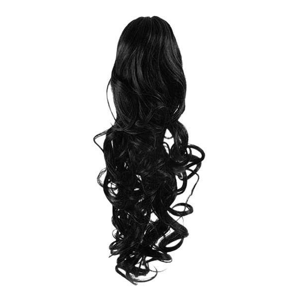 Fashiongirl Przedłużanie włosów Clip In Kucyk #1 Czarne - Kręcone 1 ct