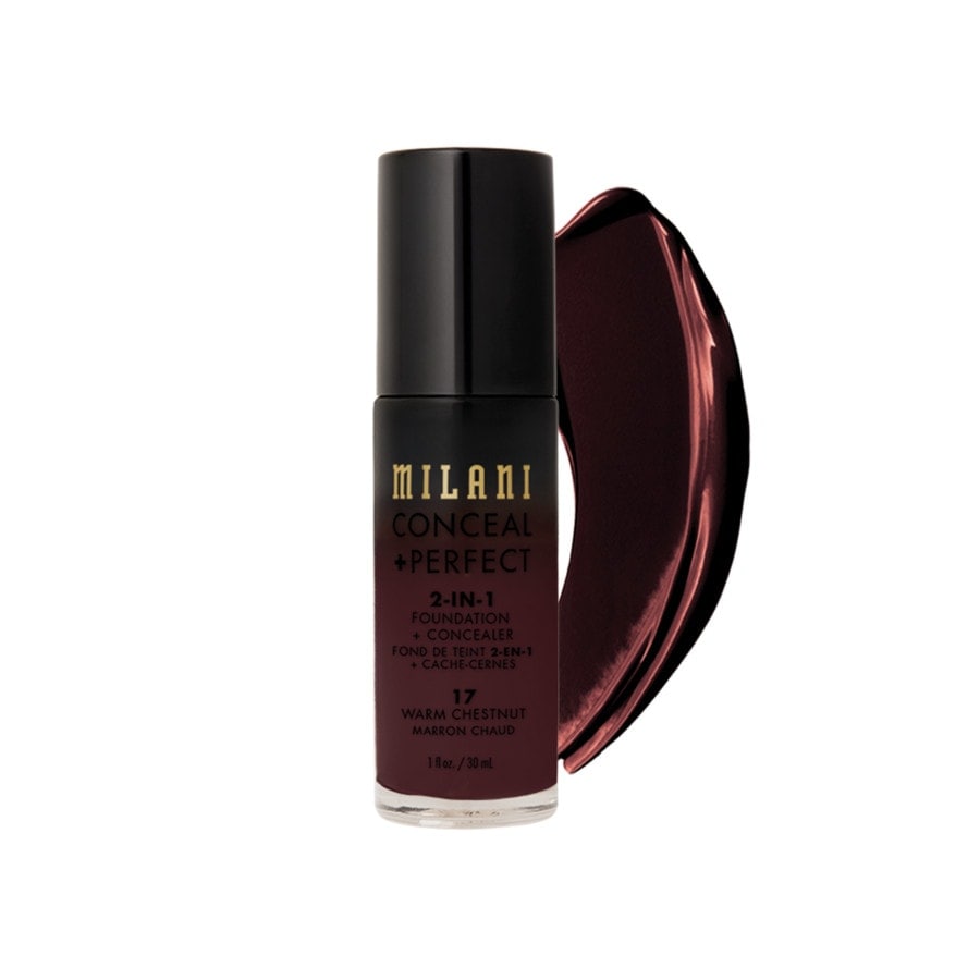 Milani Conceal + Perfect 2-in-1 Foundation + Concealer Podkłady WARM CHESTNUT