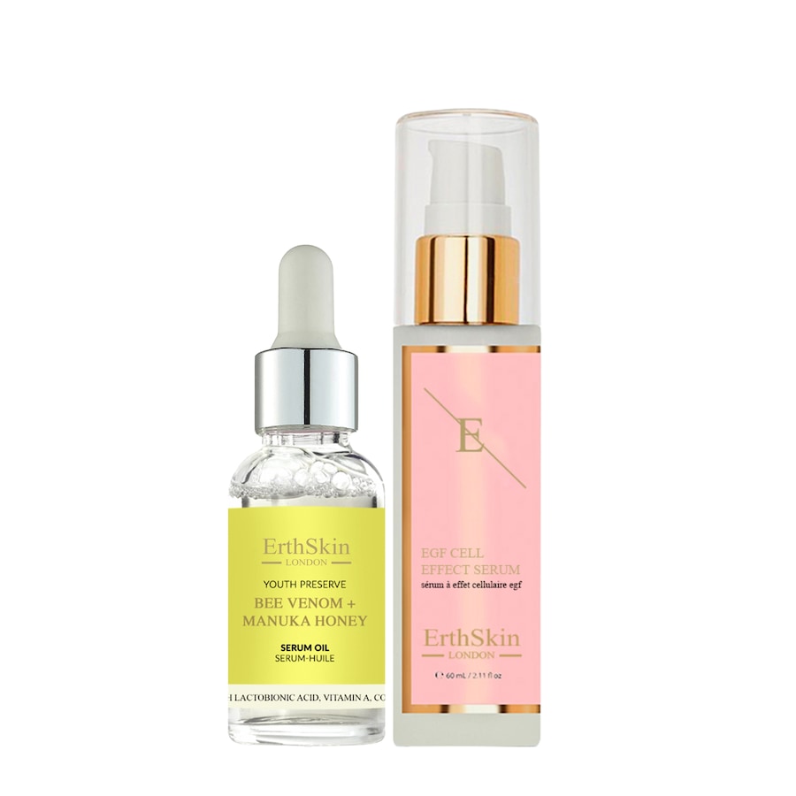 ErthSkin London Zestaw olej pszczeli + serum naprawcze Serum z witaminą c 1 ct Damski