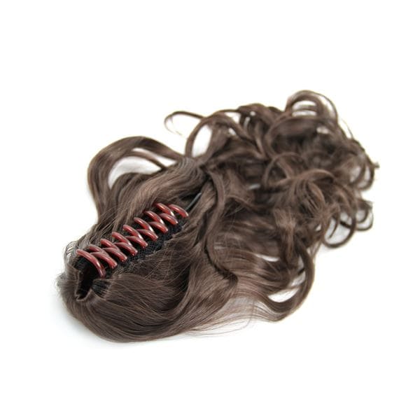Fashiongirl Fashiongirl Ponytail Kucyk na klamrze kręcony Ciemny brąz #4 50 cm Przedłużanie włosów 1 ct Brązowy