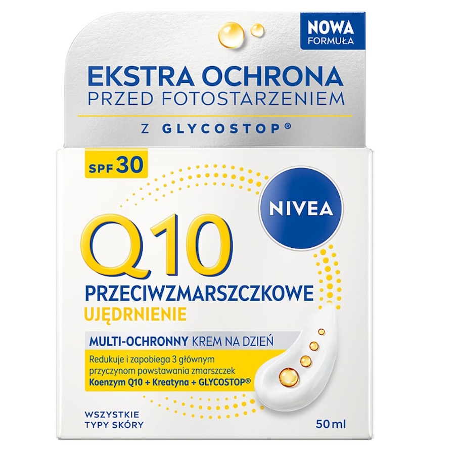 Nivea Q10 Przeciwzmarszczkowe Ujędrnienie Kremy do twarzy Damski
