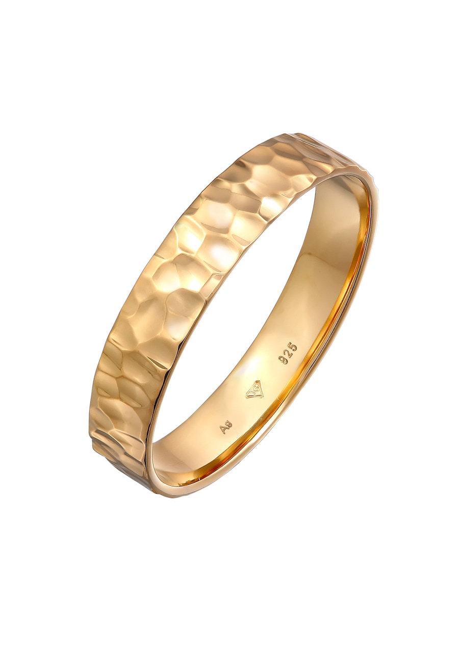 KUZZOI Męska obrączka Organic ze strukturą ze srebra próby 925 Sterling Silver Pierścionki 1 ct Męskie