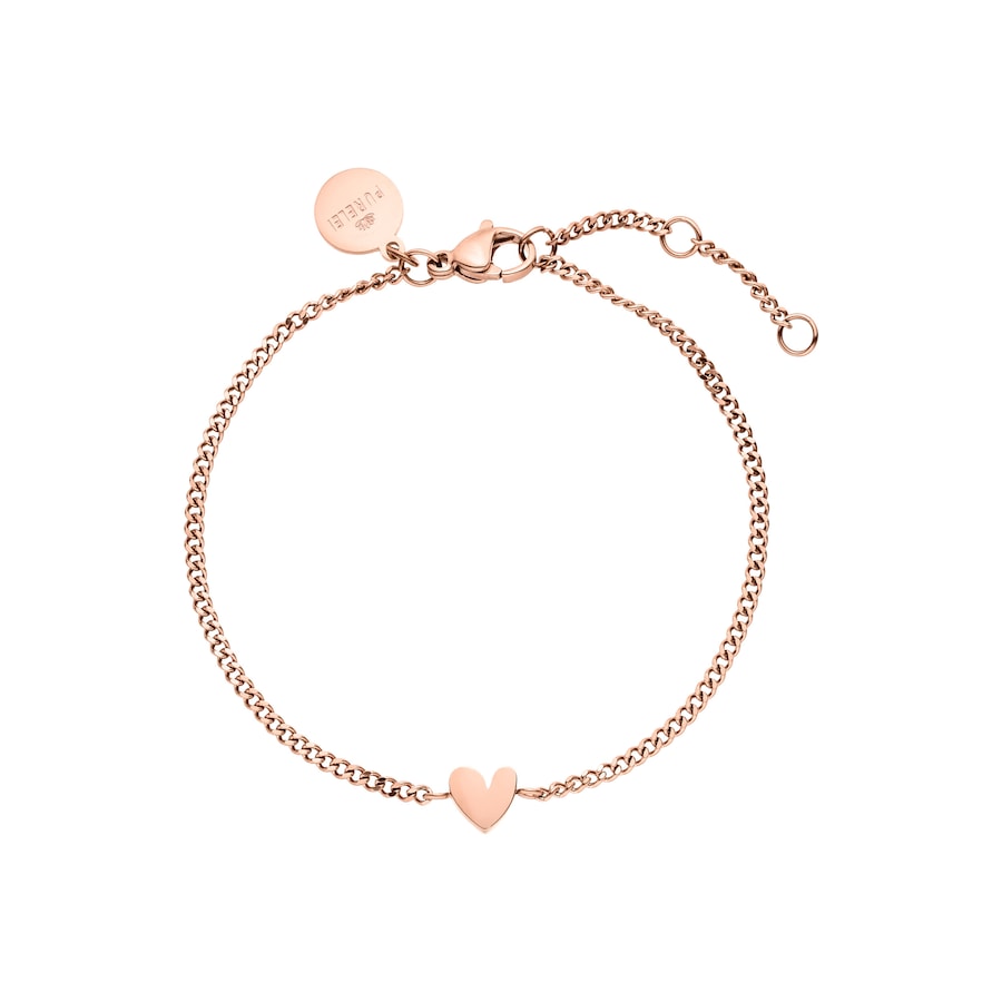 Purelei Purelei Bransoletka Tiny Heart Bransoletki 1 ct Jasnobrązowy Damski