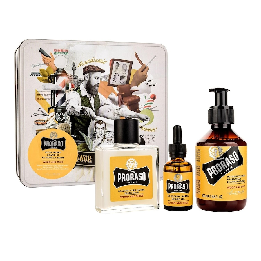 PRORASO Beard Kit Wood & Spice Zestawy