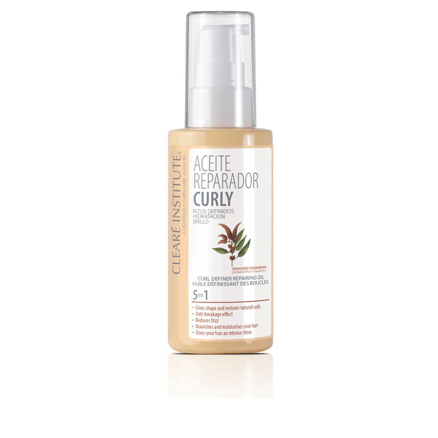 Clearé Institute CURLY REPAIR OIL podkreśla loki, nawilża i nadaje połysk Olejki i serum do włosów