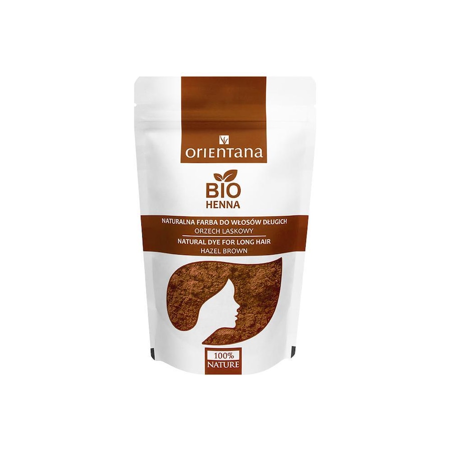 Orientana BIO HENNA naturalna farba do włosów długich ORZECH LASKOWY Farby do włosów