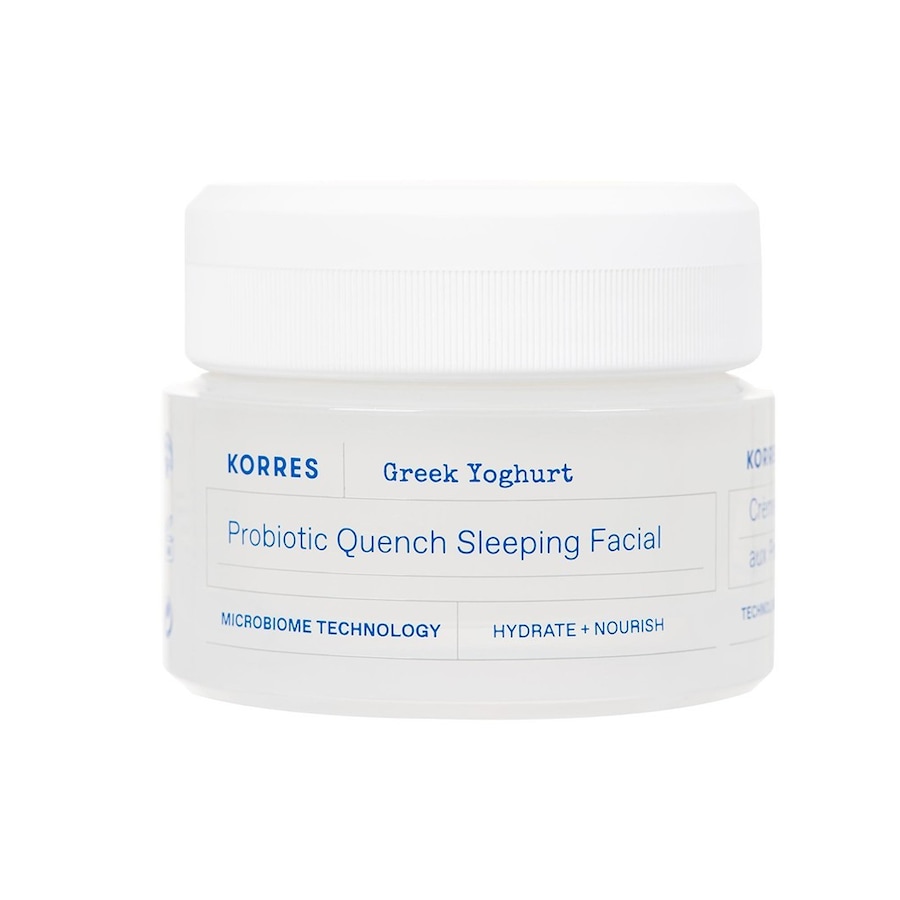 Korres Greek Yoghurt Probiotic-Quench Sleeping Facial - Nawilżający krem-maska