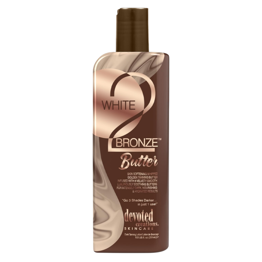 Devoted Creations White 2 Bronze ciemne masło do opalania z peptydami odmładzającymi Samoopalacze