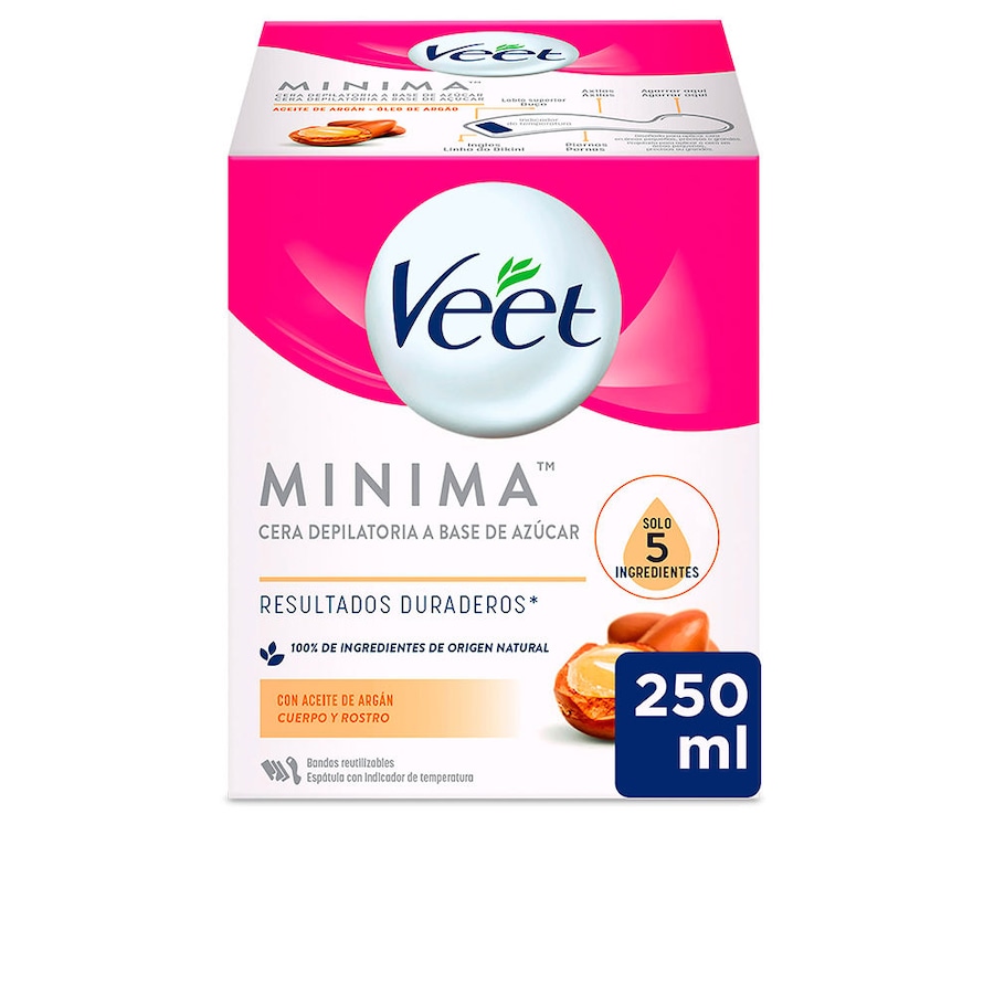Veet Pure Sugar Wax Kit wosk do depilacji naturalny ciepły Golarki i depilatory Damski