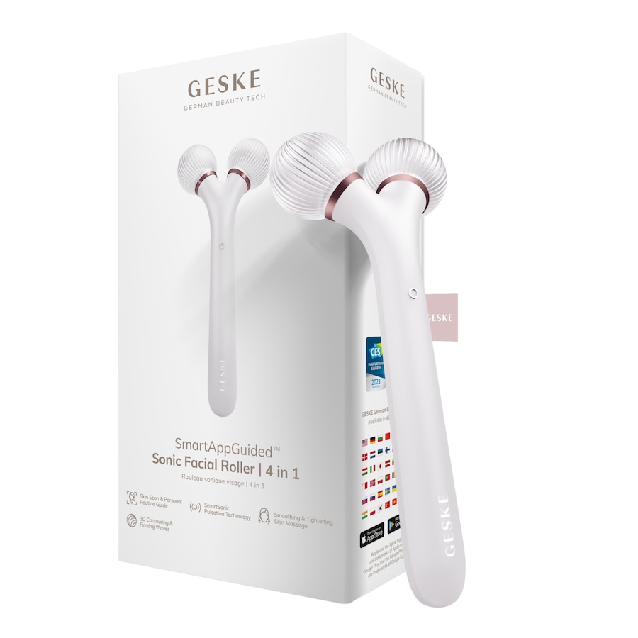 GESKE SmartAppGuided™ Sonic Facial Roller | 4 in 1 Mezoterapia igłowa 1 ct