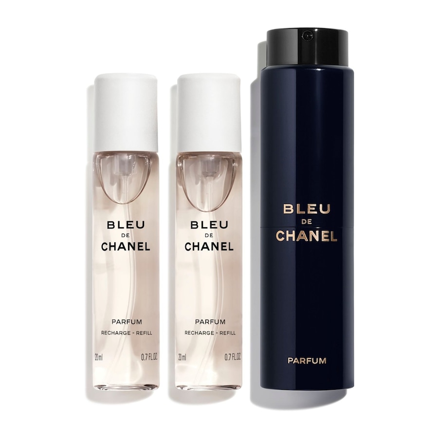CHANEL BLEU DE CHANEL FLAKON TWIST AND SPRAY Z ZESTAWEM WYMIENNYCH WKŁADÓW – PERFUMY 60 ml Męskie