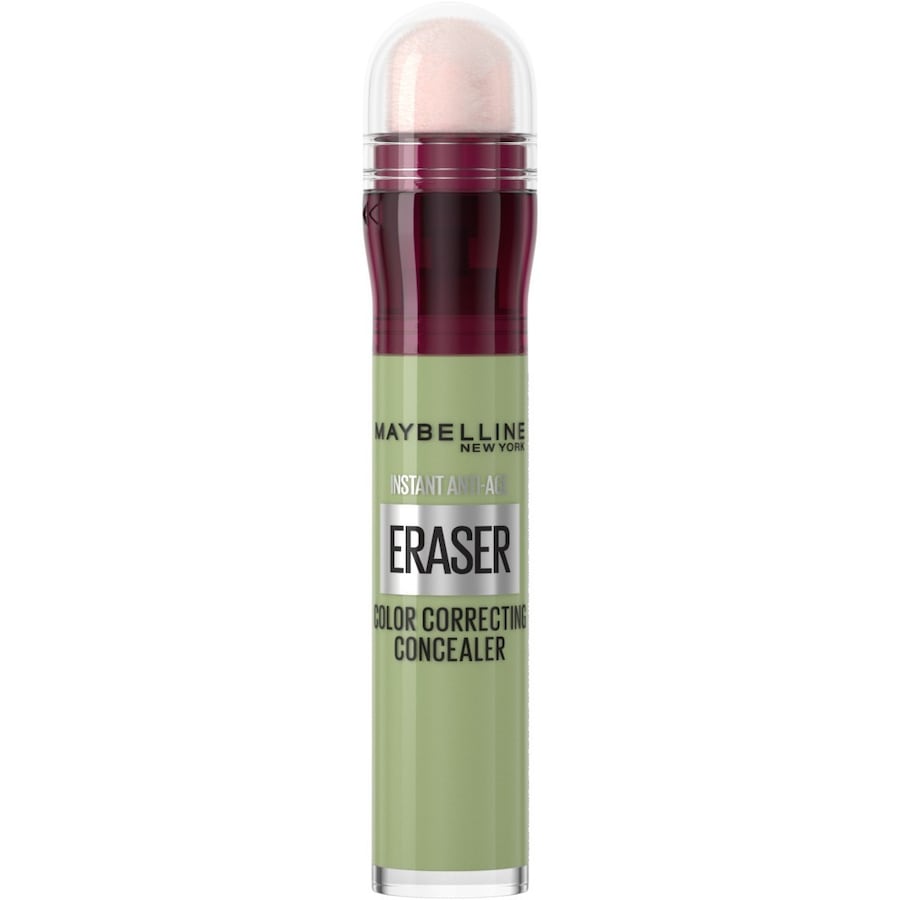 Maybelline Maybelline New York Instant Anti-Age Eraser Green, zielony korektor z gąbeczką Korektory COUNTERACTS REDNESS