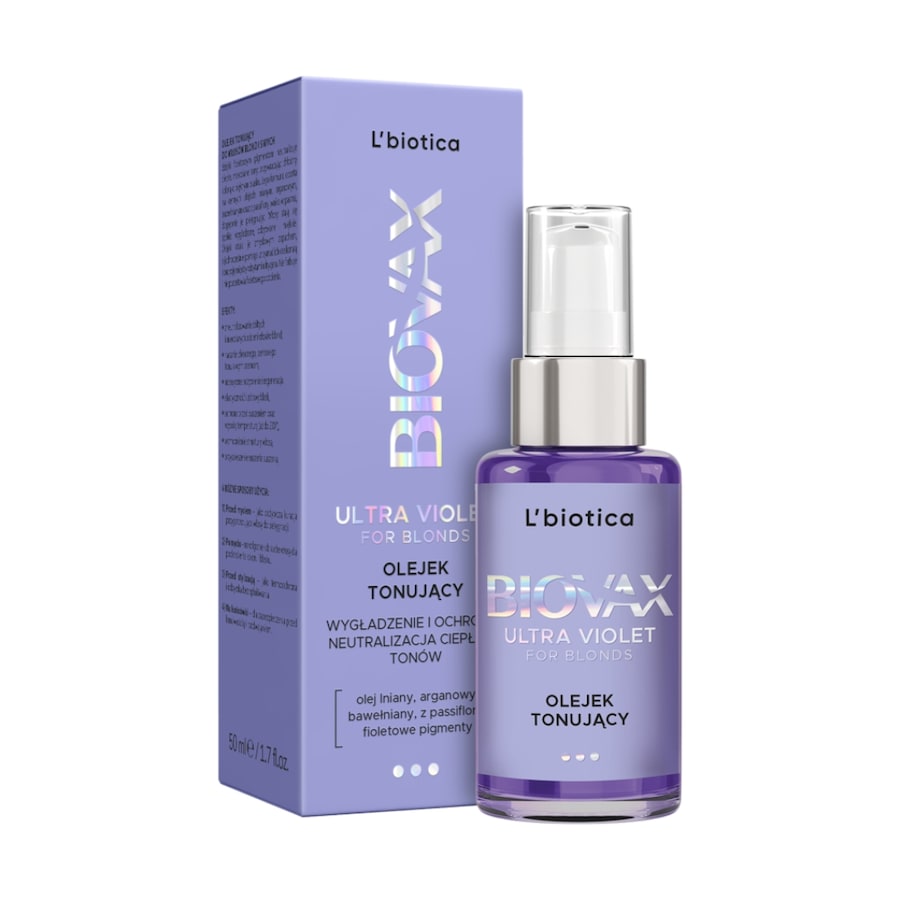 L'biotica Biovax Ultra Violet for Blonds Olejki i serum do włosów Damski