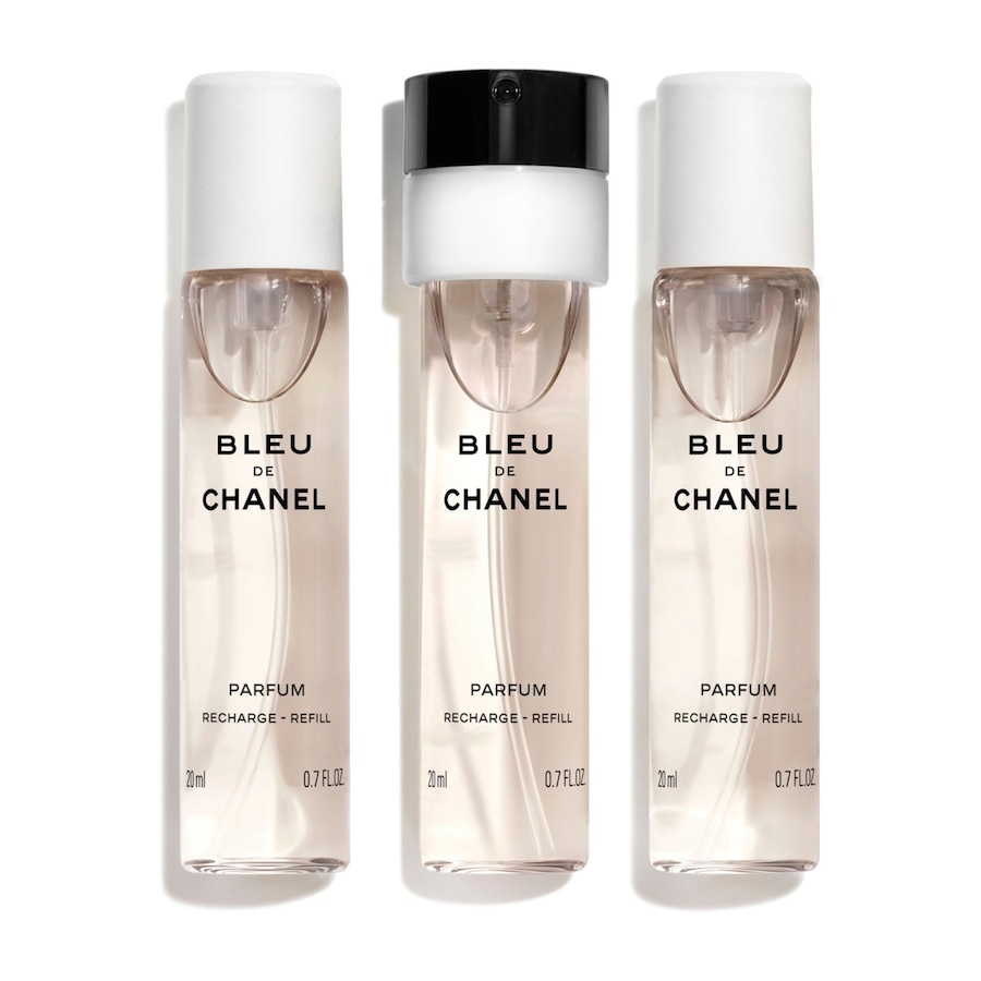CHANEL BLEU DE CHANEL FLAKON TWIST AND SPRAY Z ZESTAWEM WYMIENNYCH WKŁADÓW – PERFUMY 60 ml Męskie