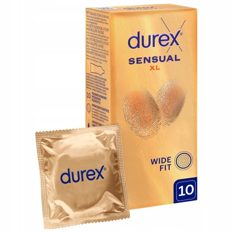 Durex Sensual XL Prezerwatywy 1 ct Męskie