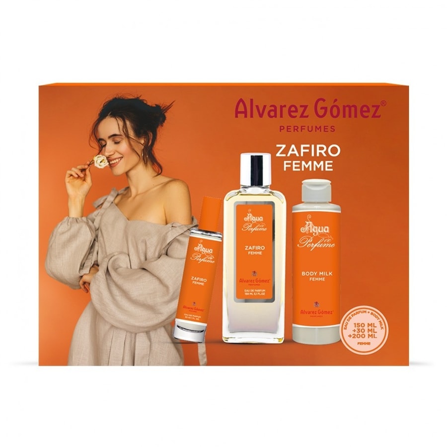 Alvarez Gomez Alvarez Gomez -Zestaw zawierający wodę perfumowaną „Zafiro” i mleczko do ciała Zestaw zapachowy 1 ct Damski