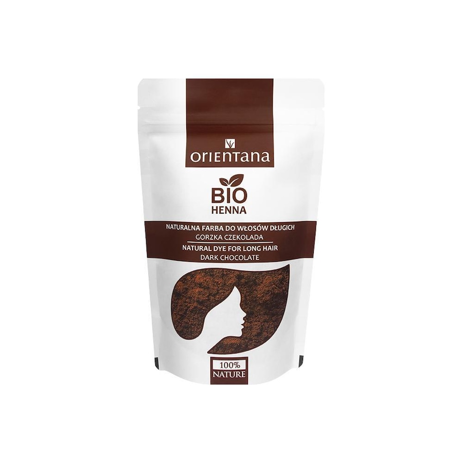 Orientana BIO HENNA naturalna farba do włosów długich GORZKA CZEKOLADA Farby do włosów